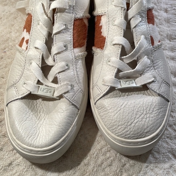🤩host Pick🤩 Ugg Animal Print/Hair Tenus Dinale Lace Up Platform Sneakers Box - Picture 8 of 8